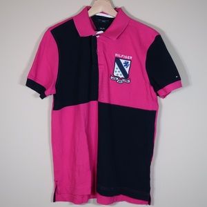 Pink & Dark Blue Polo